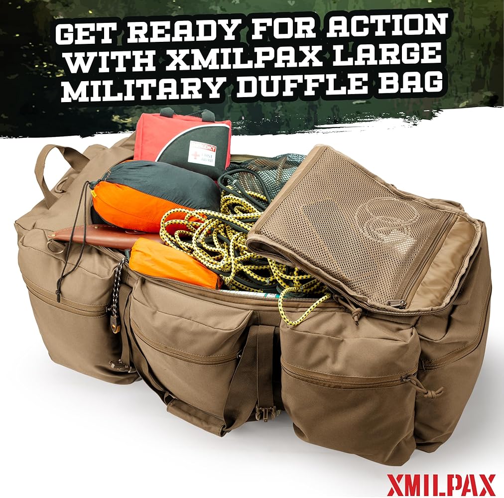 Amazon.com: XMILPAX 100L Large Military Duffle Bag Deployment
